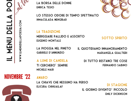 NOVEMBRE: Pioggia, castagne, nostalgia e poesia…AL TELEFONO!