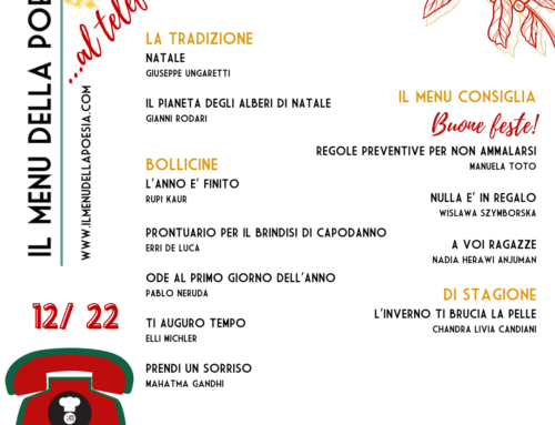 IL MENU al TELEFONO: DICEMBRE 2022