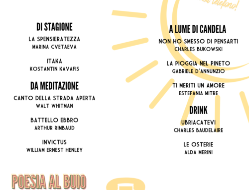 LUGLIO: UNA PAUSA DA DEDICARE